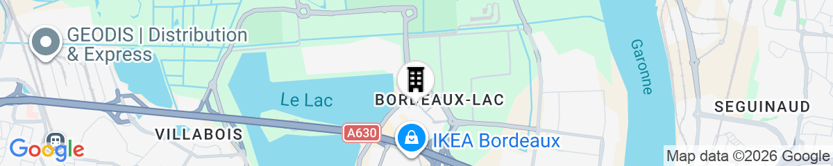 Map for ibis budget Bordeaux Le Lac