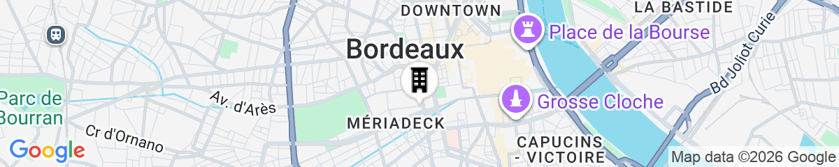 Map for ibis budget Bordeaux Centre Mériadeck