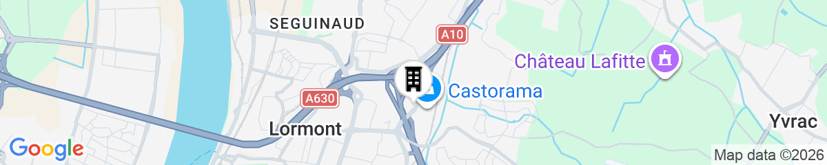 Map for Kyriad Direct Bordeaux Est Lormont