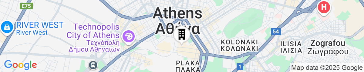 Map for Pure Hotel by Athens Prime Hotels