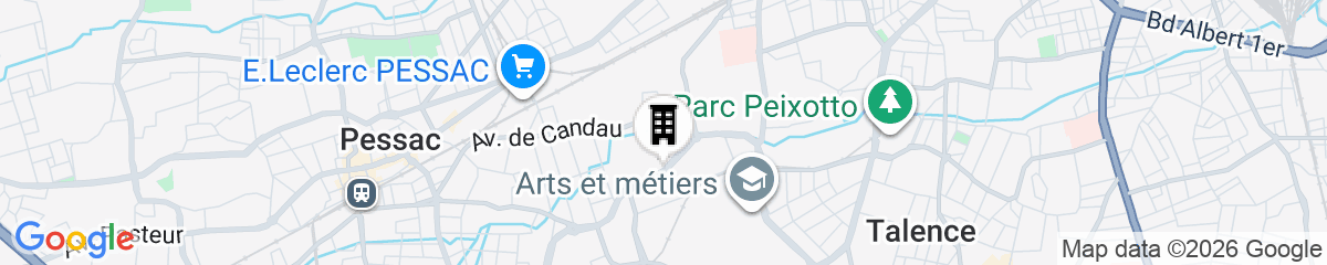 Map for Nemea Appart Hotel Bordeaux Pessac
