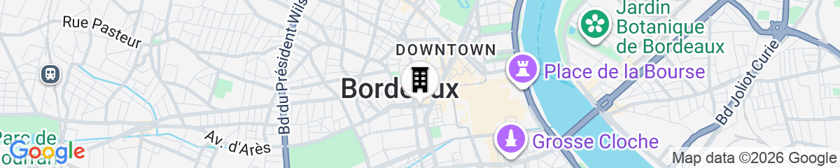 Map for Aparthotel Adagio Bordeaux Gambetta