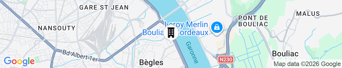 Map for Comfort Aparthotel Bordeaux Begles Arena