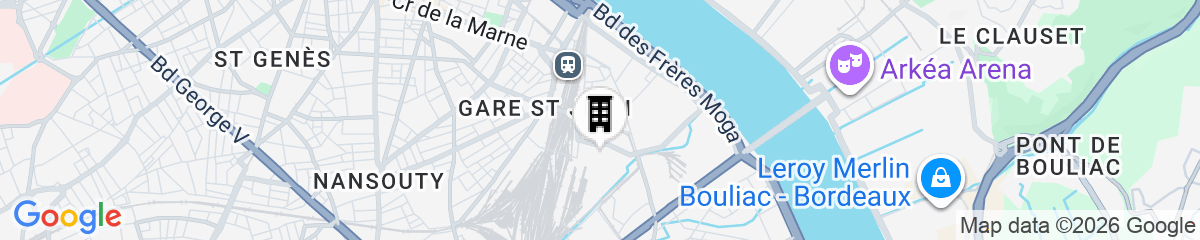 Map for Student Factory Bordeaux