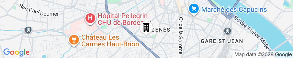Map for Blue Lodge in Bordeaux