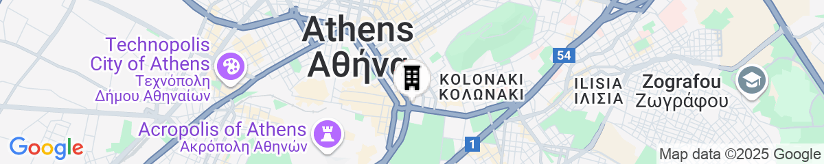 Map for Athens Capital Center Hotel-MGallery Collection