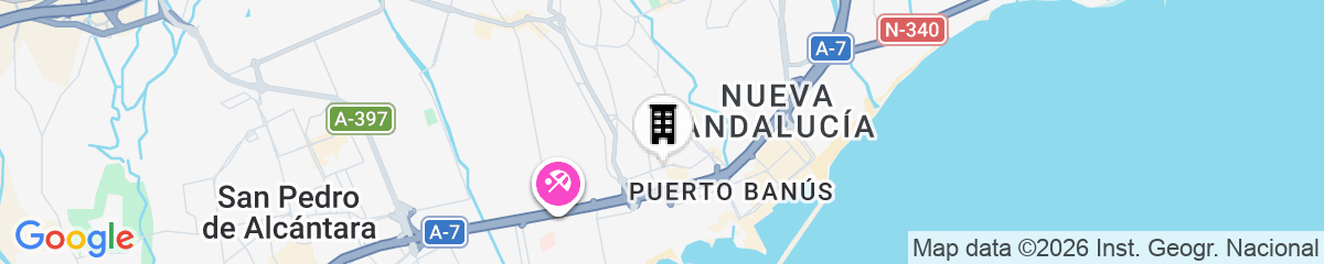 Map for Hard Rock Hotel Marbella – Puerto Banús