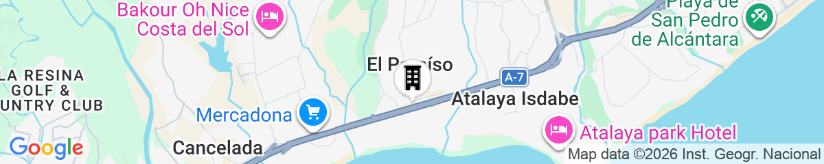 Map for Apartamentos Ona Club Bena Vista