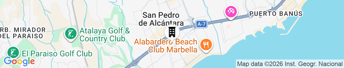 Map for Aqua Apartments Vento, Marbella
