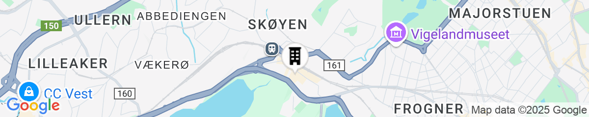 Map for Scandic Sjølyst