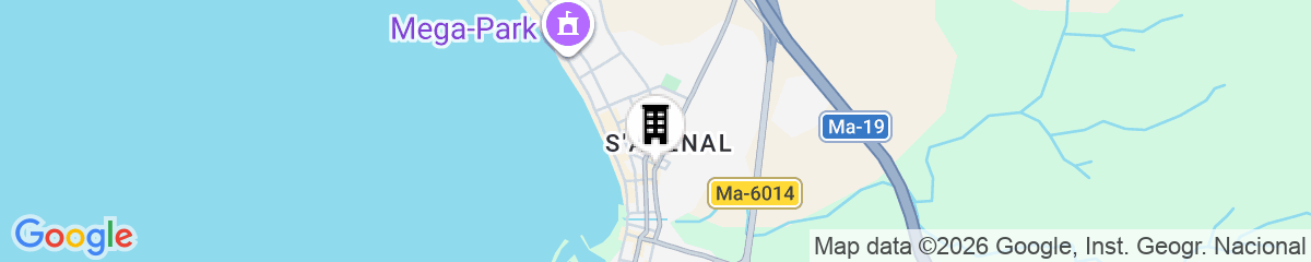 Map for Hotel Playa Sol