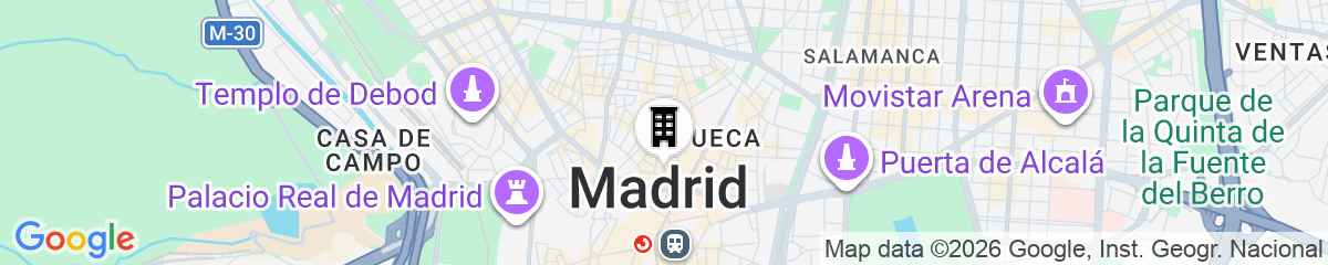 Map for Hotel du Temps Madrid