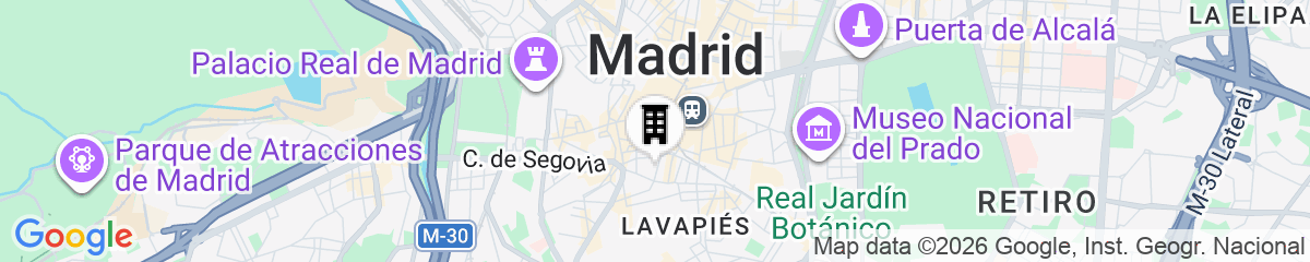 Map for Hotel boutique Negresco Plaza Mayor