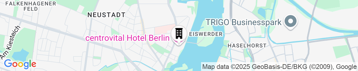 Map for centrovital Hotel Berlin