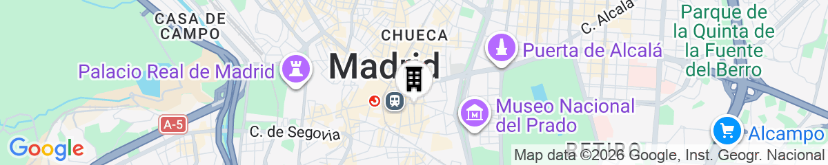 Map for Casual del Teatro Madrid Hotel by Casual Hoteles