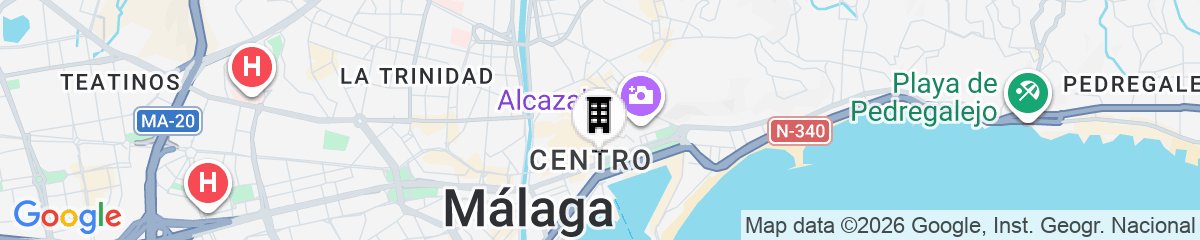 Map for AC Hotel Málaga Palacio by Marriott