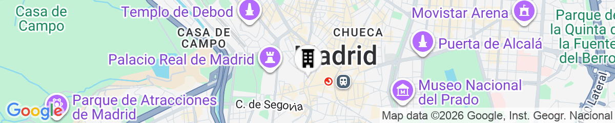 Map for New Point Madrid Opera