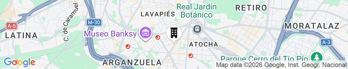 Map for Bob W Madrid Atocha