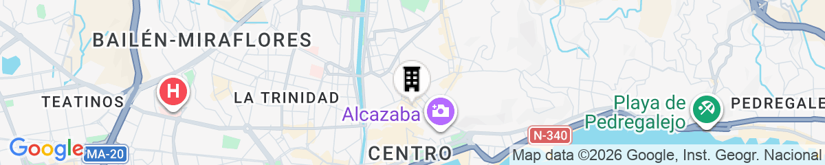 Map for Hotel Palacete de Álamos, Historic Center