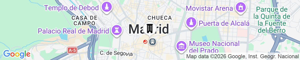 Map for Numa Madrid Sol
