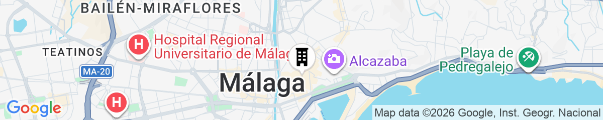 Map for Petit Palace Plaza Malaga Hotel