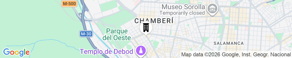 Map for Muralto Madrid Princesa