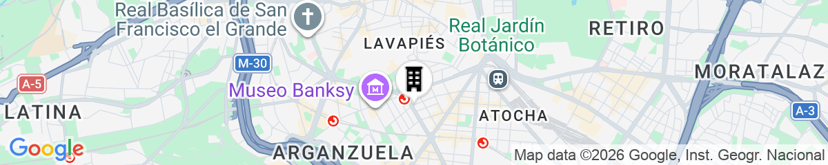 Map for Habitaciones en Embajadores