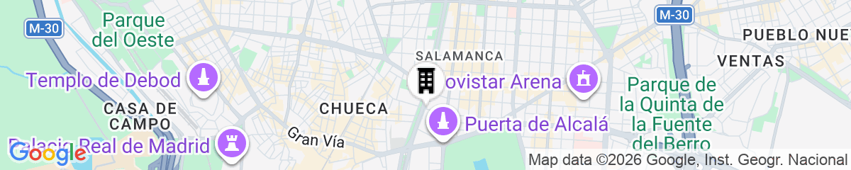 Map for Apartamentos Recoletos
