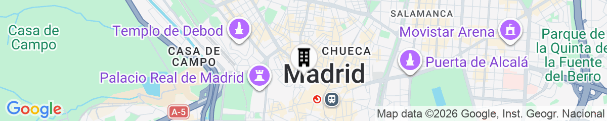 Map for Arenal Suites Preciados