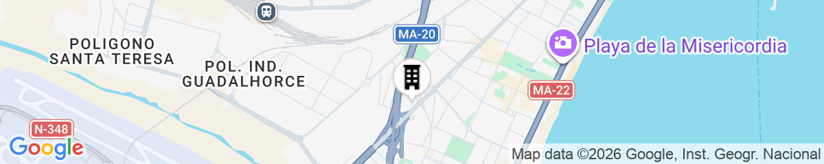 Map for Hilton Garden Inn Malaga