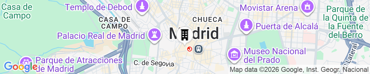 Map for TOC Hostel and Suites Madrid