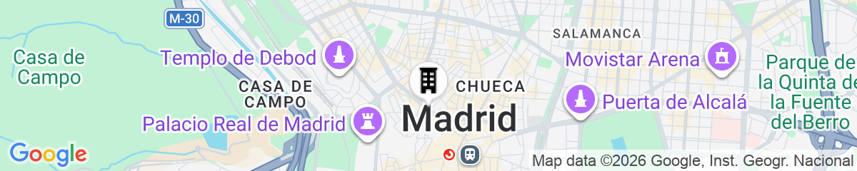 Map for Main Street Madrid