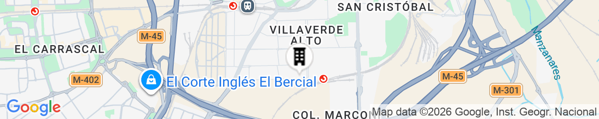 Map for Vertice Roomspace Madrid