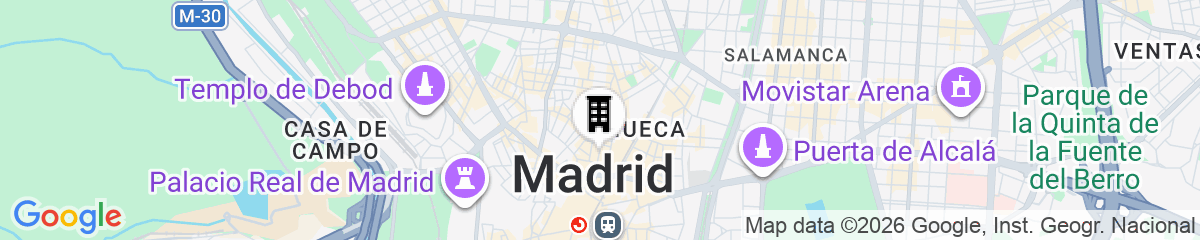 Map for THC Gran Via Hostel