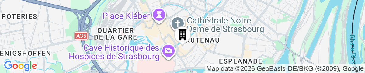 Map for Cour du Corbeau Hotel Strasbourg - MGallery Collection
