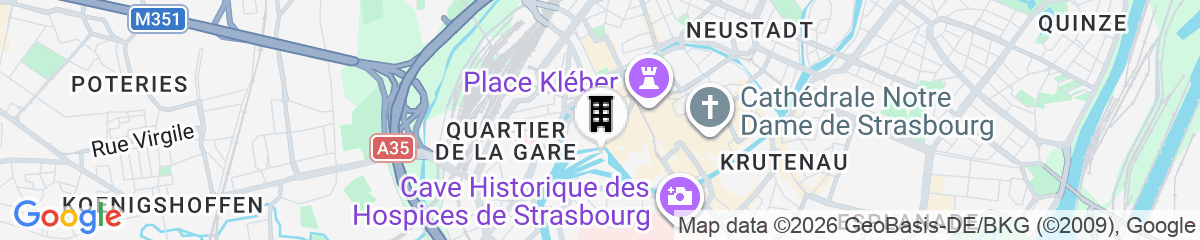 Map for Hôtel & Spa RÉGENT PETITE FRANCE By Stay Collection
