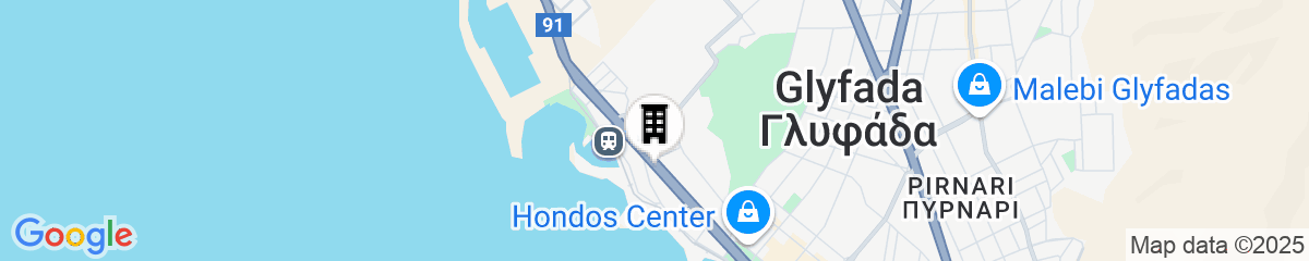 Map for Glyfada Riviera Hotel