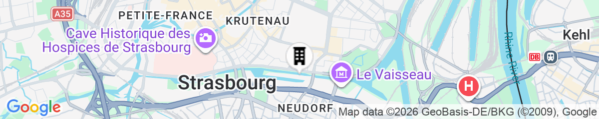 Map for OKKO Hotels Strasbourg Centre
