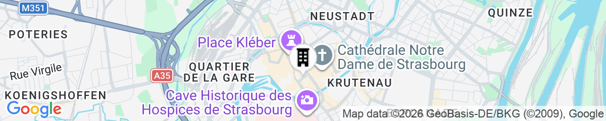 Map for Hôtel Gutenberg