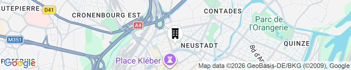 Map for Hotel D Strasbourg