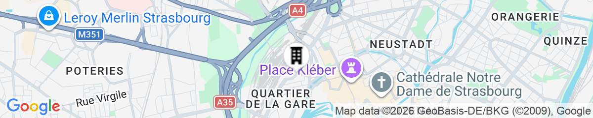 Map for ibis Strasbourg Centre Gare