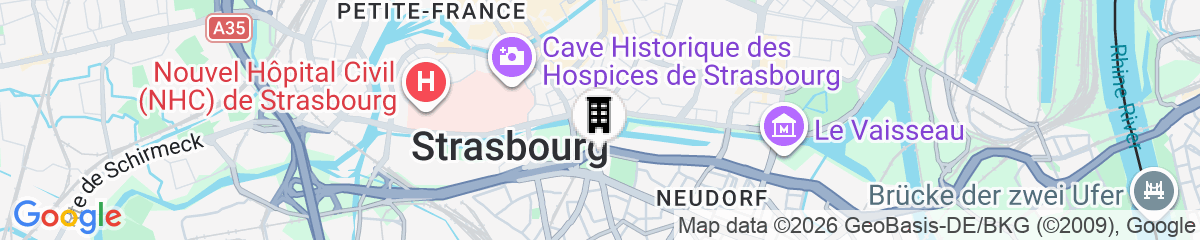 Map for Aloft by Marriott Strasbourg City Centre