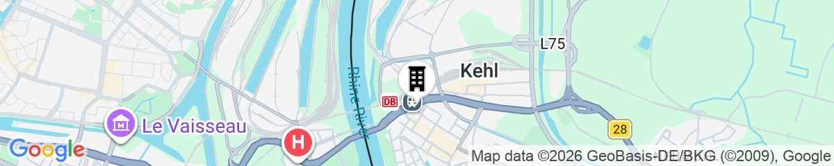 Map for ates Hotel Straßburg - Kehl