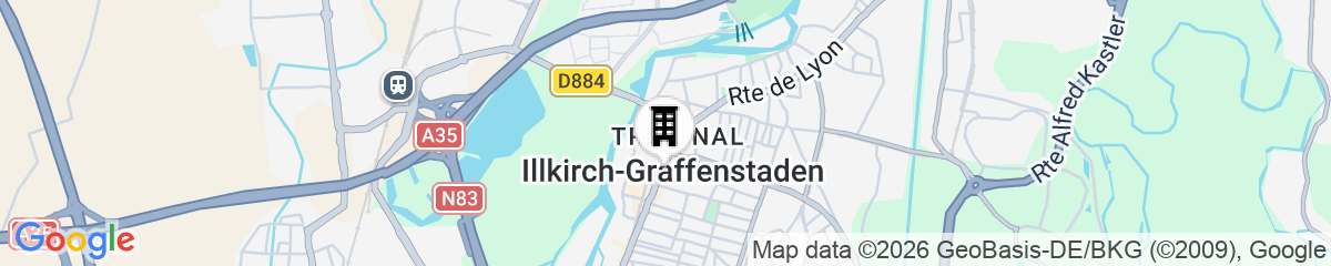 Map for The Originals Boutique, Hôtel d'Alsace, Strasbourg Sud