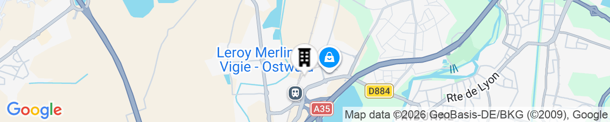 Map for Ibis Budget Strasbourg la Vigie