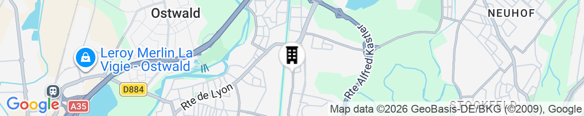 Map for Nemea Appart Hotel Strasbourg Illkirch