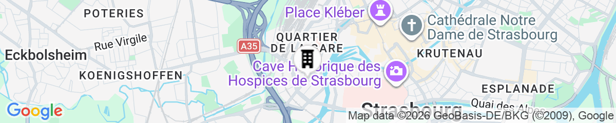 Map for Appart'City Confort Strasbourg Centre
