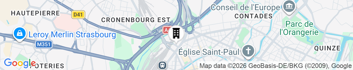Map for City Residence Strasbourg Centre
