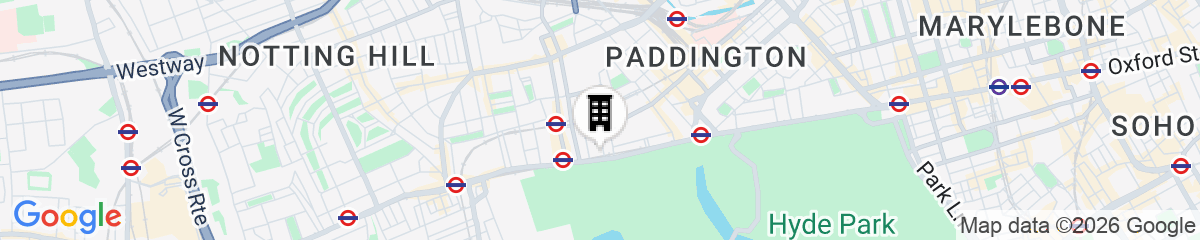 Map for Thistle London Hyde Park Kensington Gardens