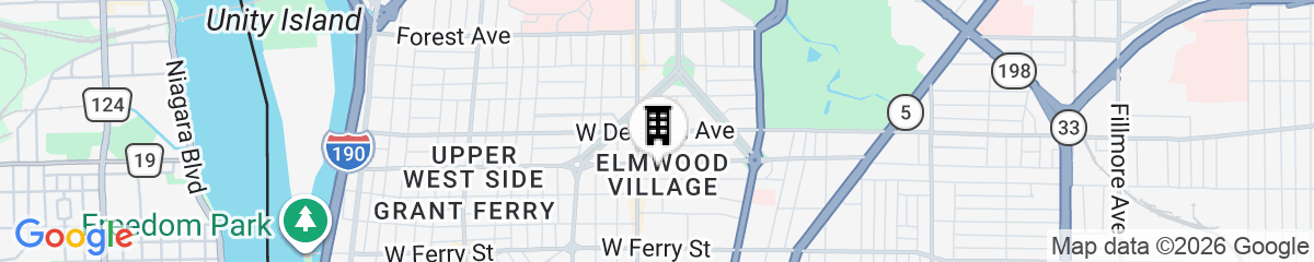Map for InnBuffalo off Elmwood